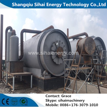 5 Tons Waste Tire Recycling To Oil Machine